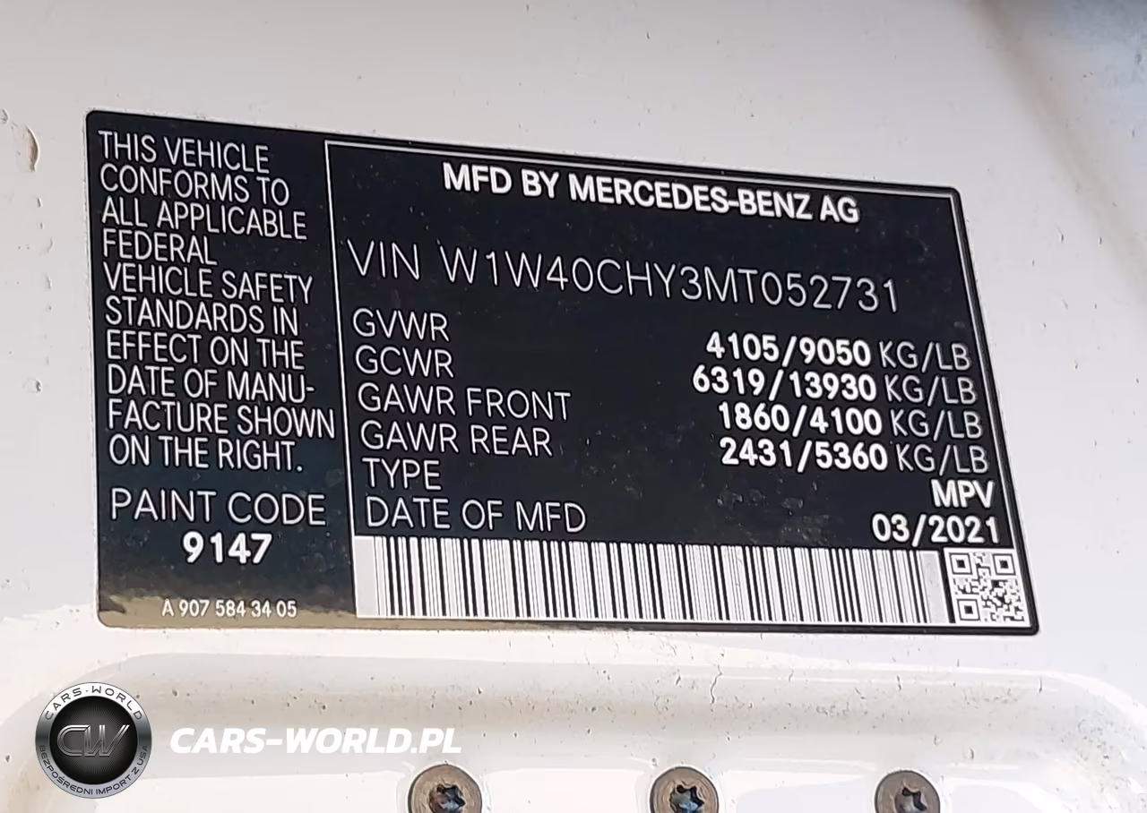 MERCEDES-BENZ SPRINTER 2 VIN:W1W40CHY3MT052731 - 9
