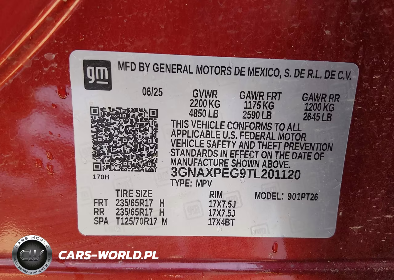 2026 Chevrolet Equinox Awd Lt VIN:3GNAXPEG9TL201120 - 9