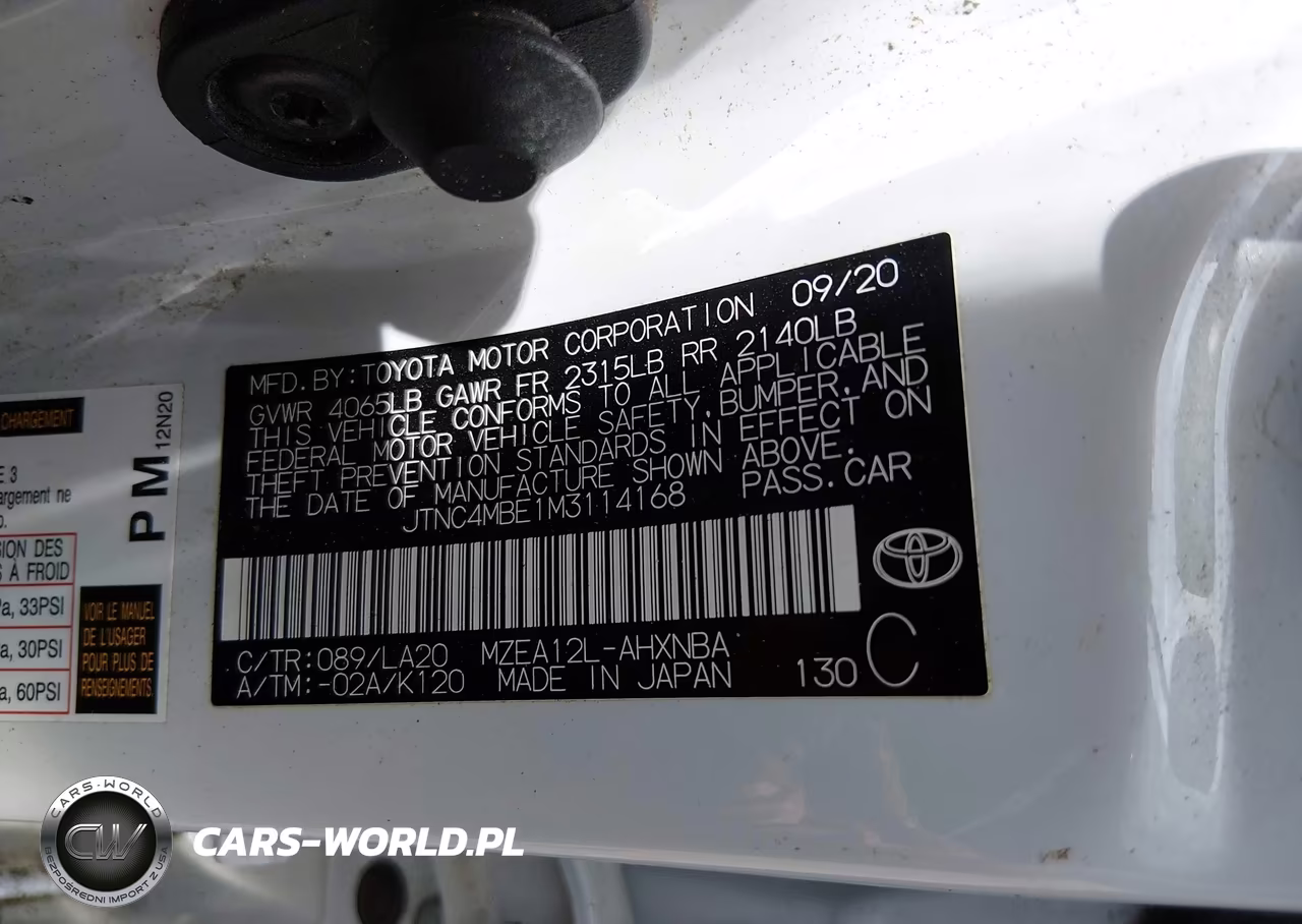 2021 Toyota Corolla Xse VIN:JTNC4MBE1M3114168 - 9
