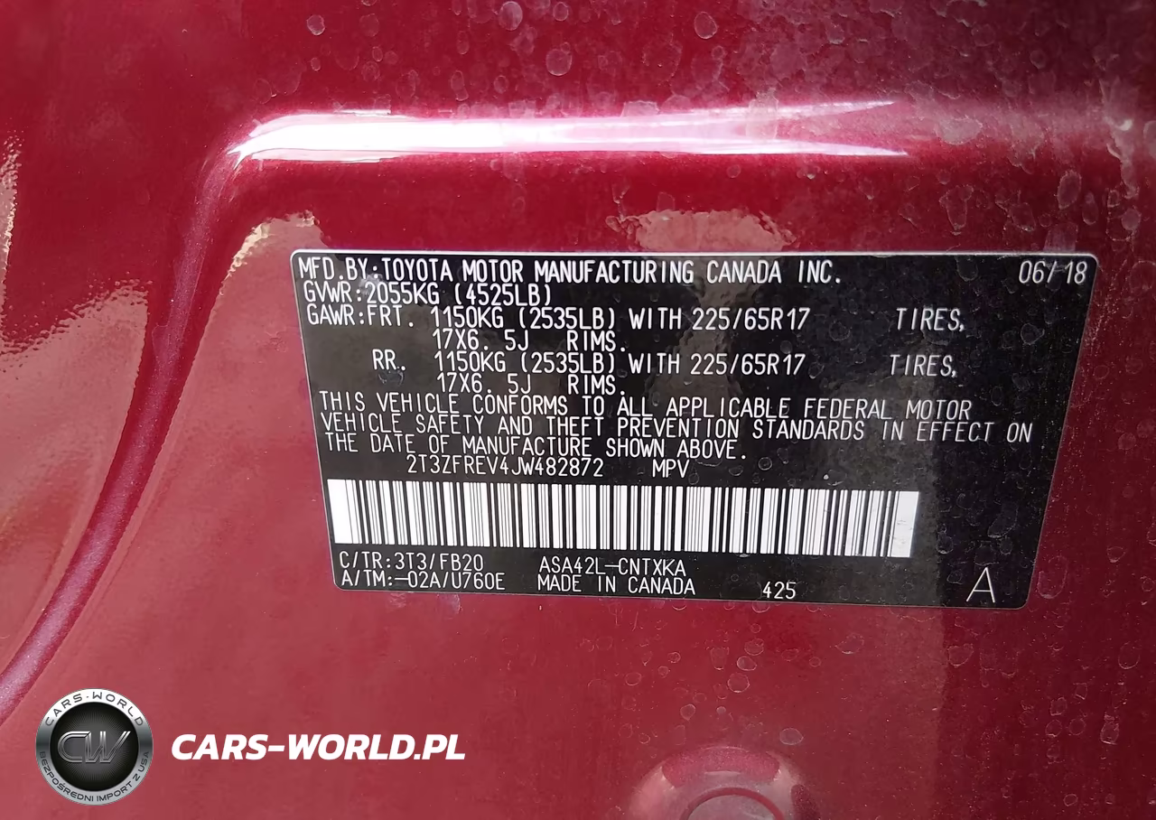2018 Toyota Rav4 Le VIN:2T3ZFREV4JW482872 - 9