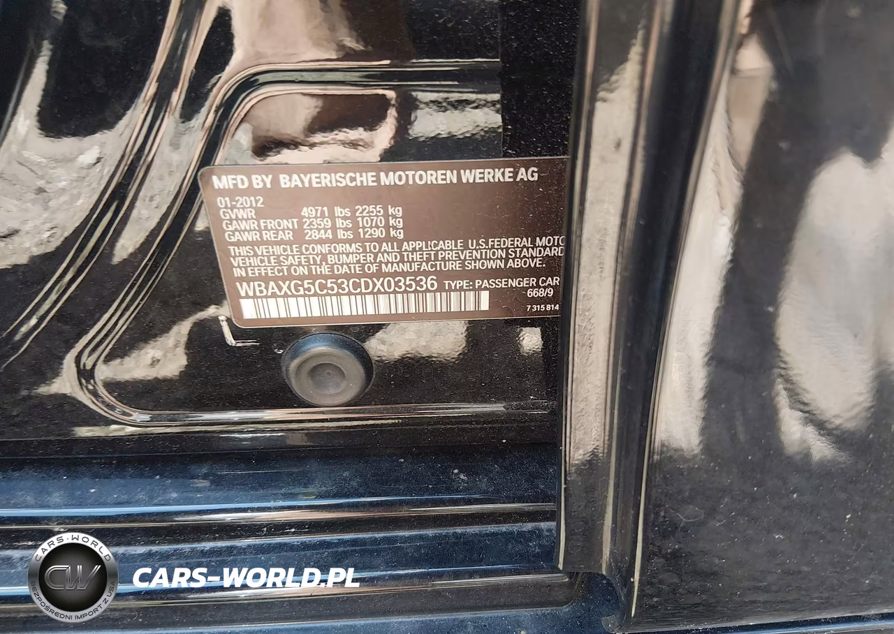2012 BMW 528I VIN:WBAXG5C53CDX03536 - 9