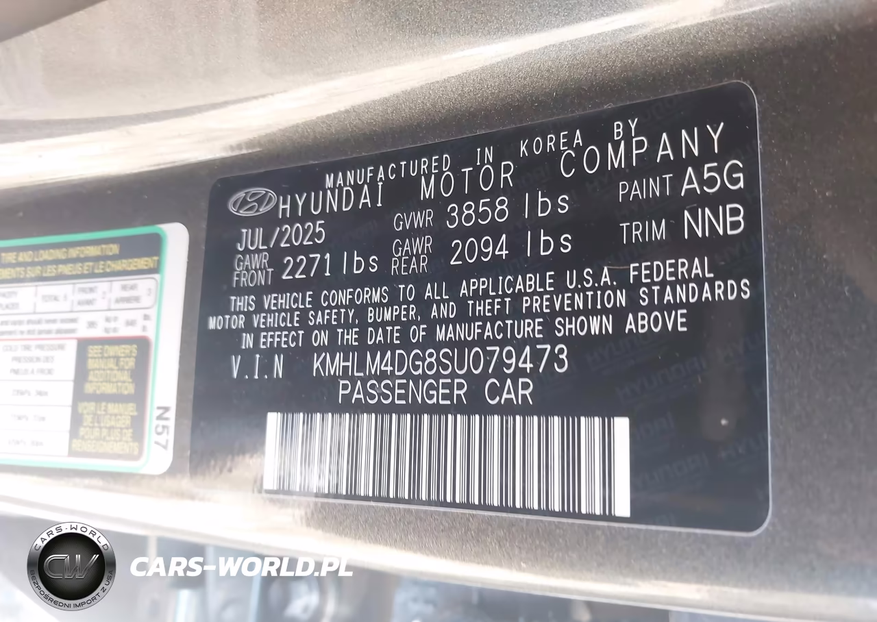 2025 Hyundai Elantra Sel Sport VIN:KMHLM4DG8SU079473 - 9