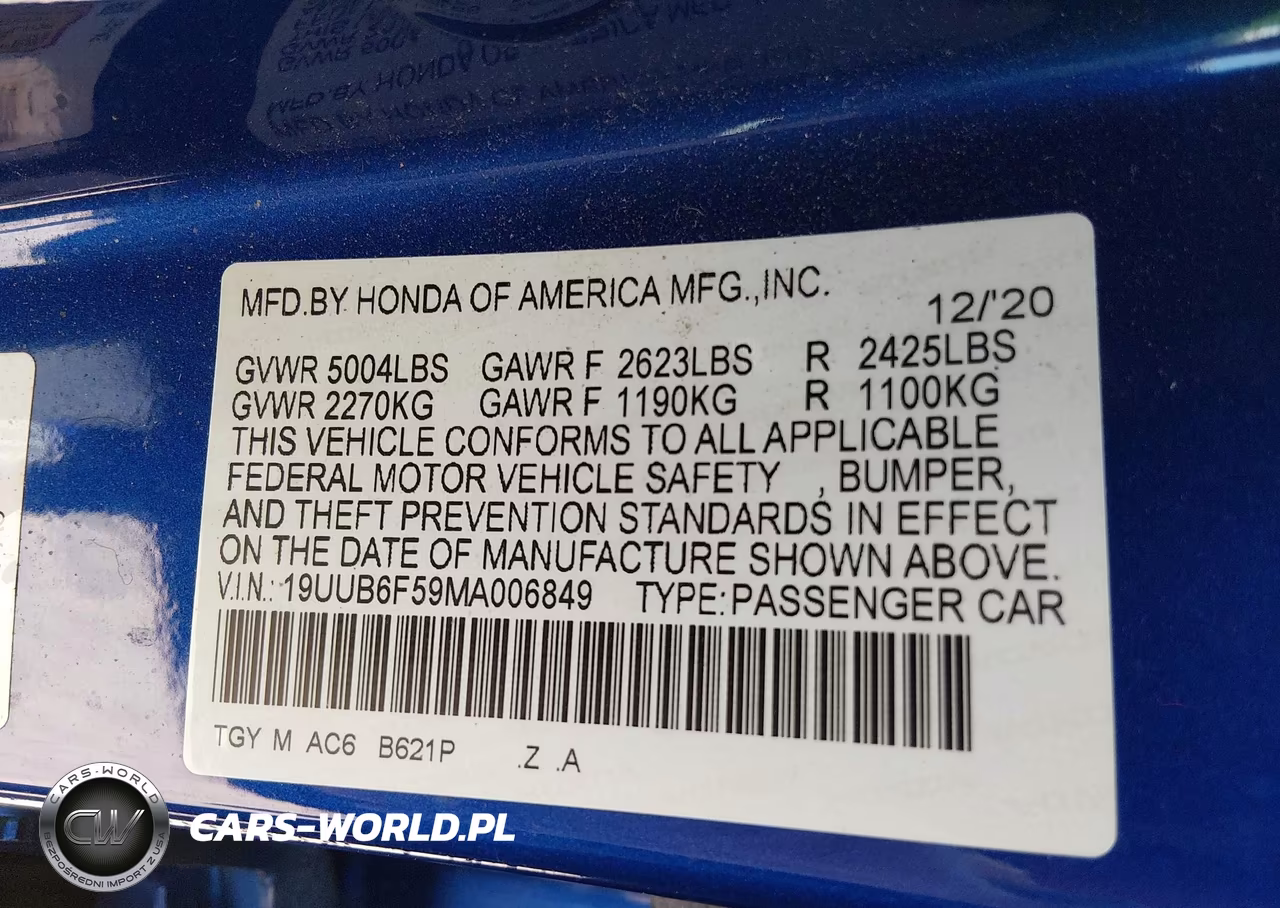 2021 Acura Tlx A-Spec Package VIN:19UUB6F59MA006849 - 9