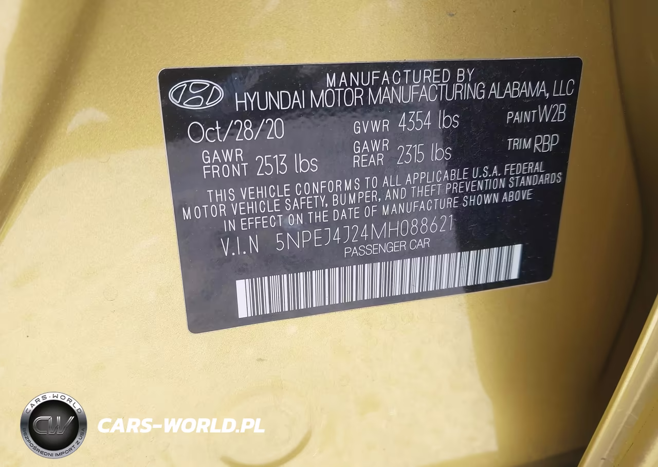 2021 Hyundai Sonata Sel Plus VIN:5NPEJ4J24MH088621 - 9