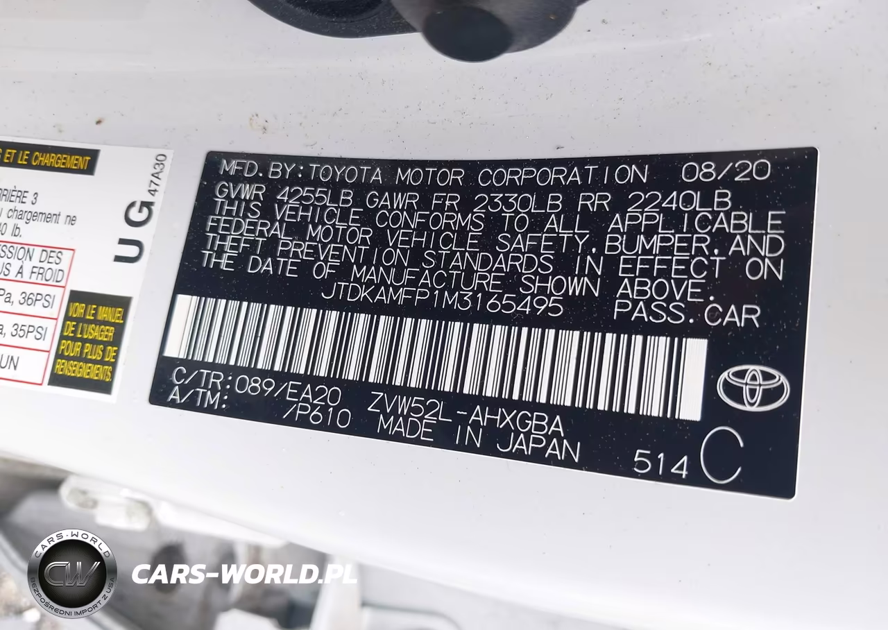 2021 Toyota Prius Prime Limited VIN:JTDKAMFP1M3165495 - 9
