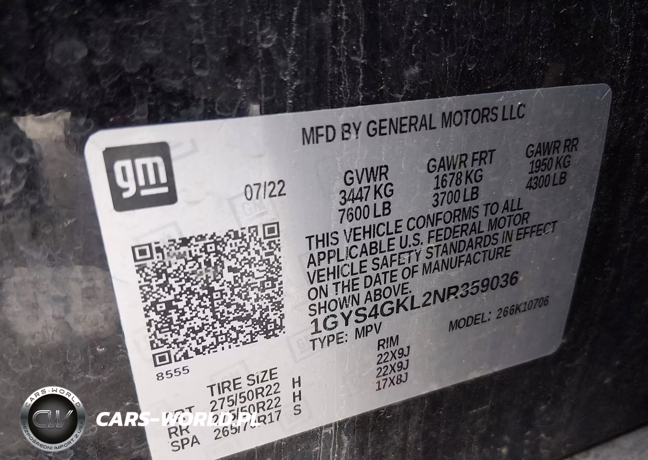 2022 Cadillac Escalade 4Wd Sport Platinum VIN:1GYS4GKL2NR359036 - 9