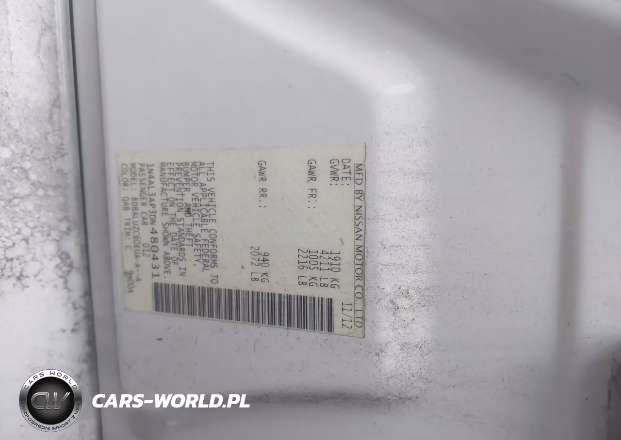2013 Nissan Altima 2.5 Sv VIN:1N4AL3AP3DN480431 - 9