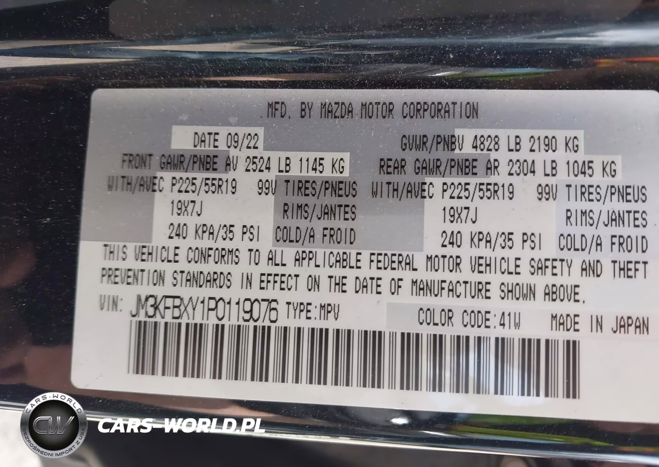 2023 Mazda Cx-5 2.5 Turbo Signature VIN:JM3KFBXY1P0119076 - 9