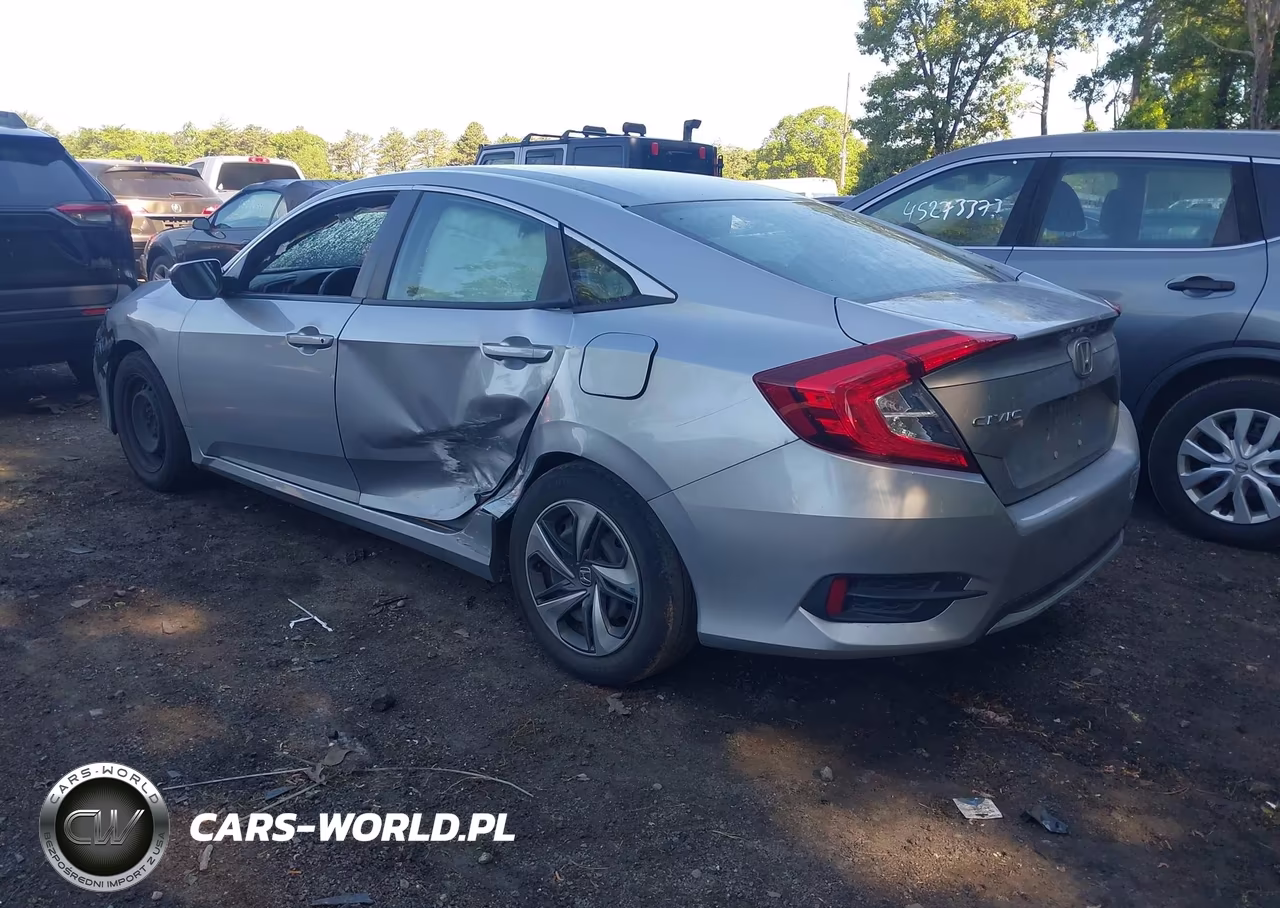 2020 Honda Civic Lx VIN:2HGFC2F64LH600305 - 3