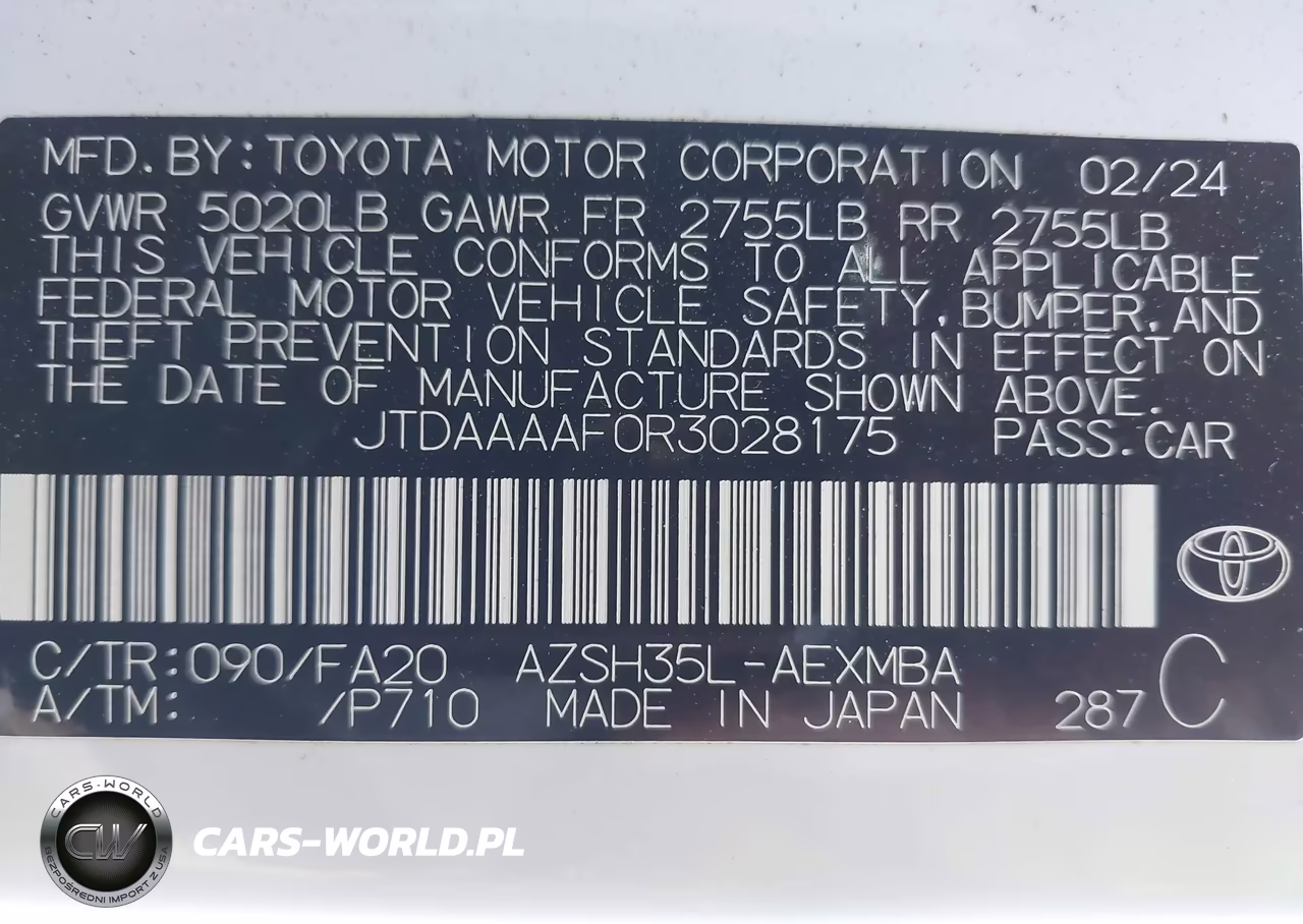2024 Toyota Crown Xle VIN:JTDAAAAF0R3028175 - 9