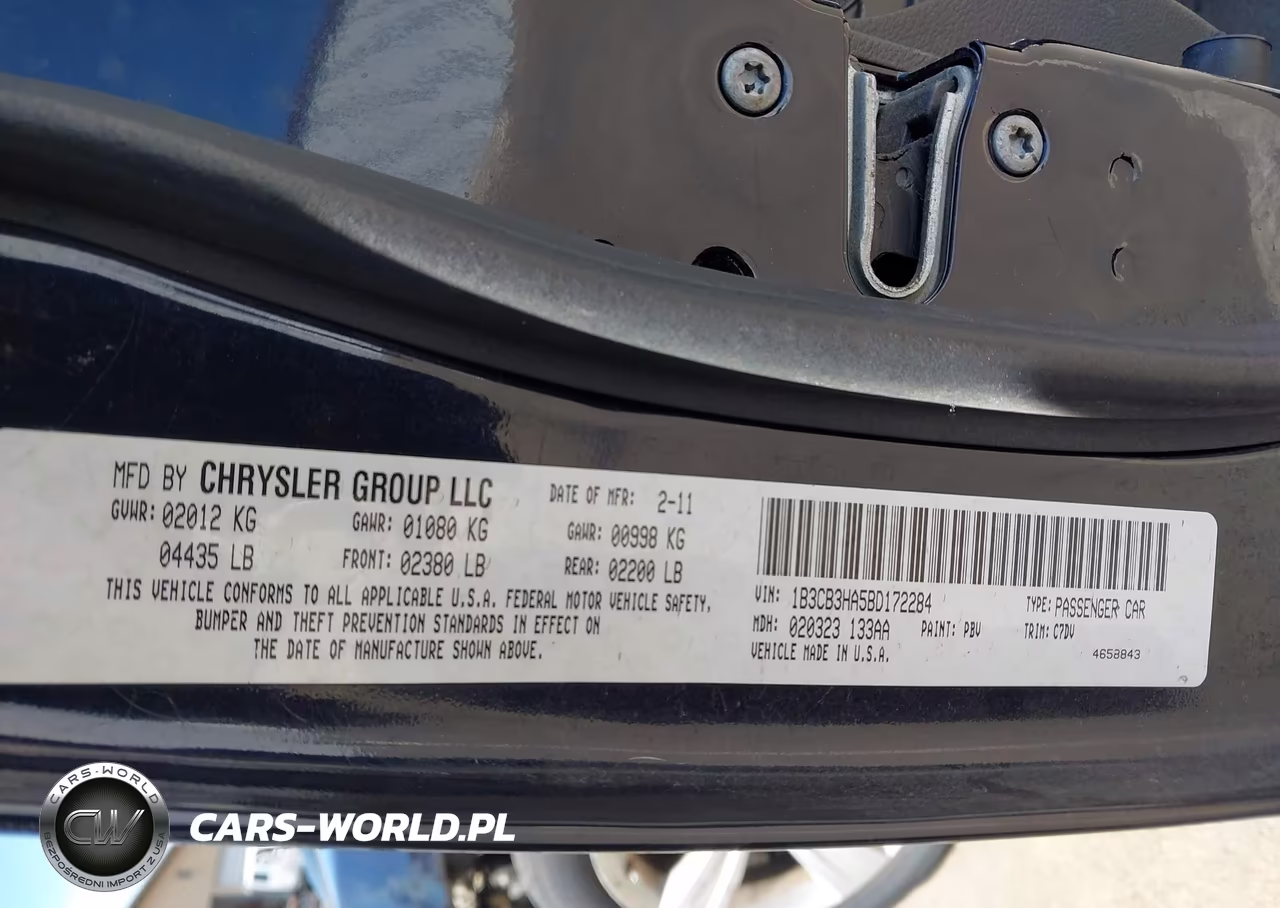 2011 Dodge Caliber Mainstreet VIN:1B3CB3HA5BD172284 - 9