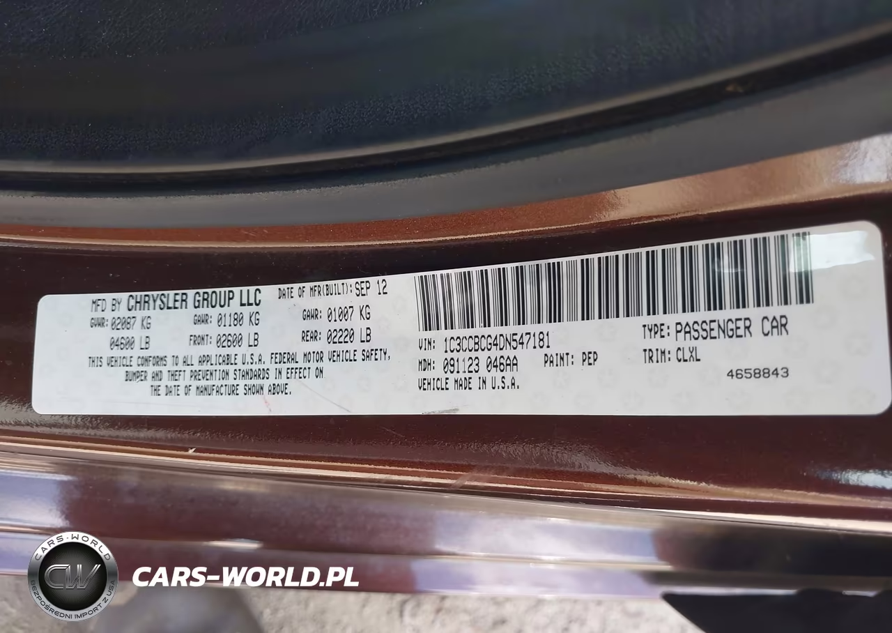 2013 Chrysler 200 Limited VIN:1C3CCBCG4DN547181 - 9