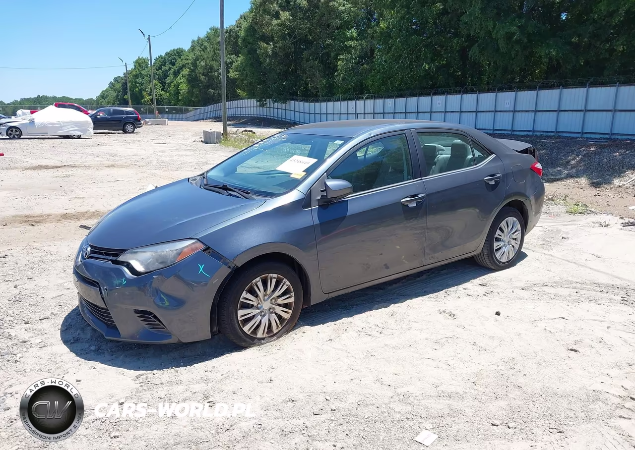2015 Toyota Corolla Le VIN:2T1BURHE5FC417890 - 2