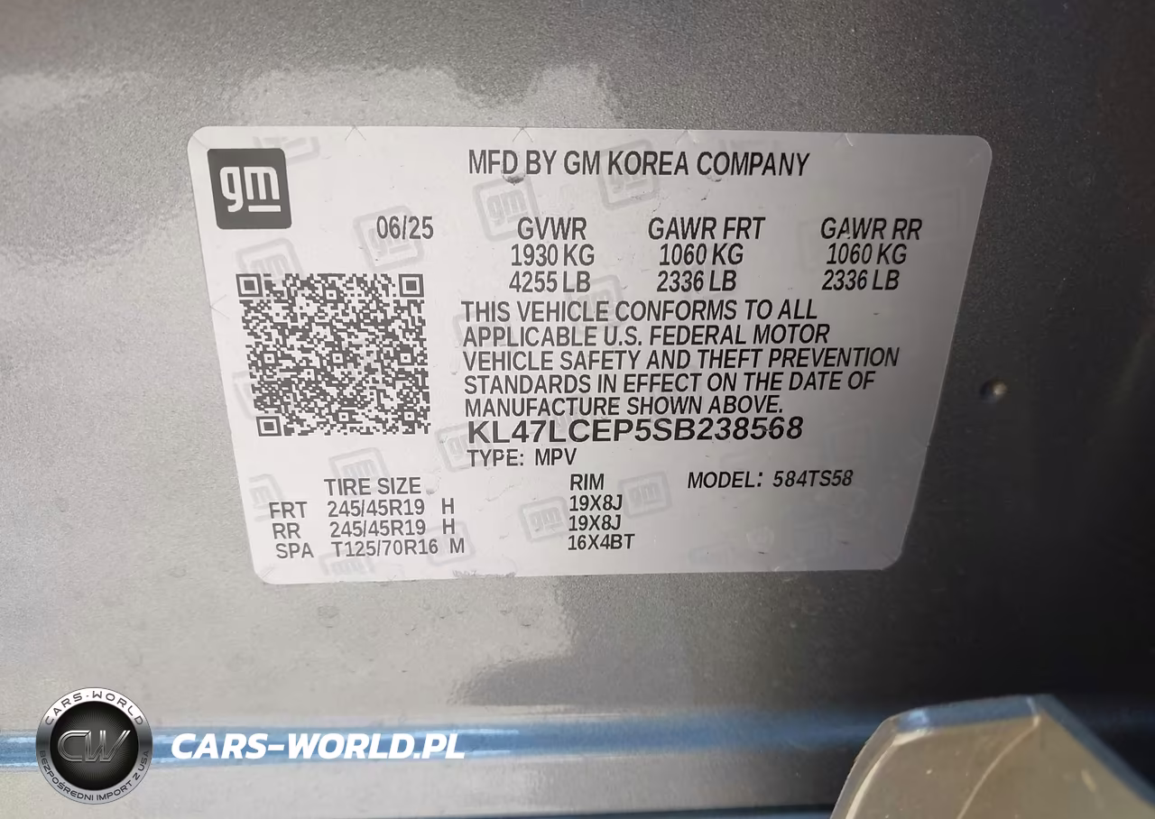 2025 Buick Envista Avenir Fwd VIN:KL47LCEP5SB238568 - 9