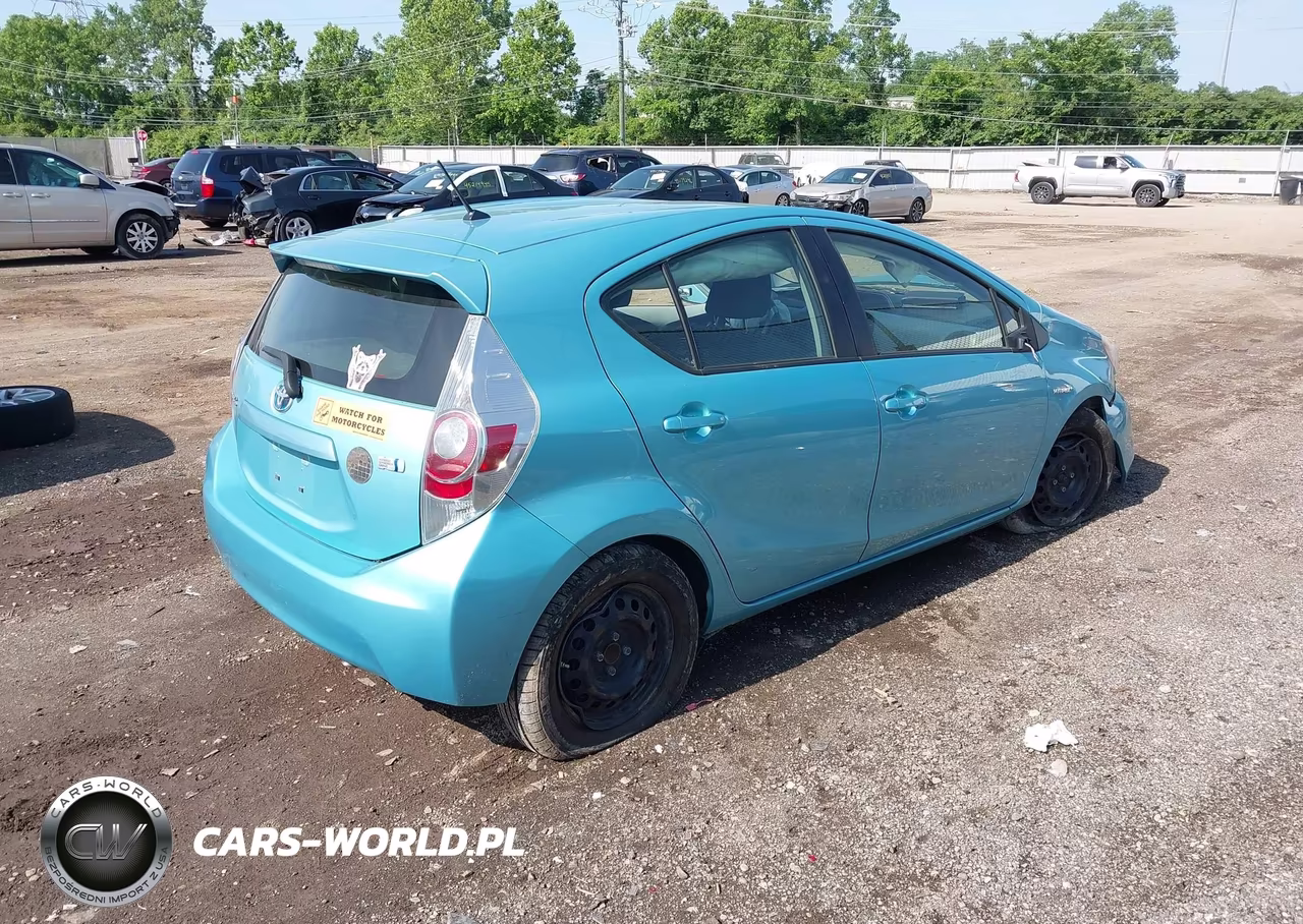2012 Toyota Prius C Two VIN:JTDKDTB39C1009591 - 4