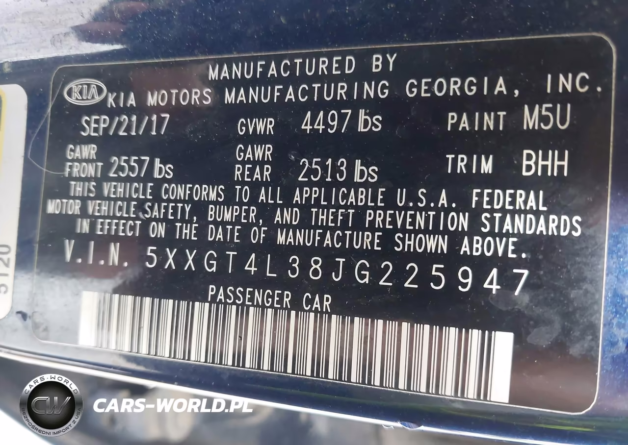 2018 Kia Optima Lx VIN:5XXGT4L38JG225947 - 9