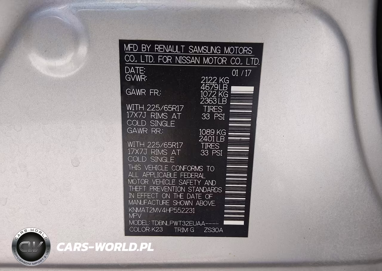 2017 Nissan Rogue S VIN:KNMAT2MV4HP552231 - 9