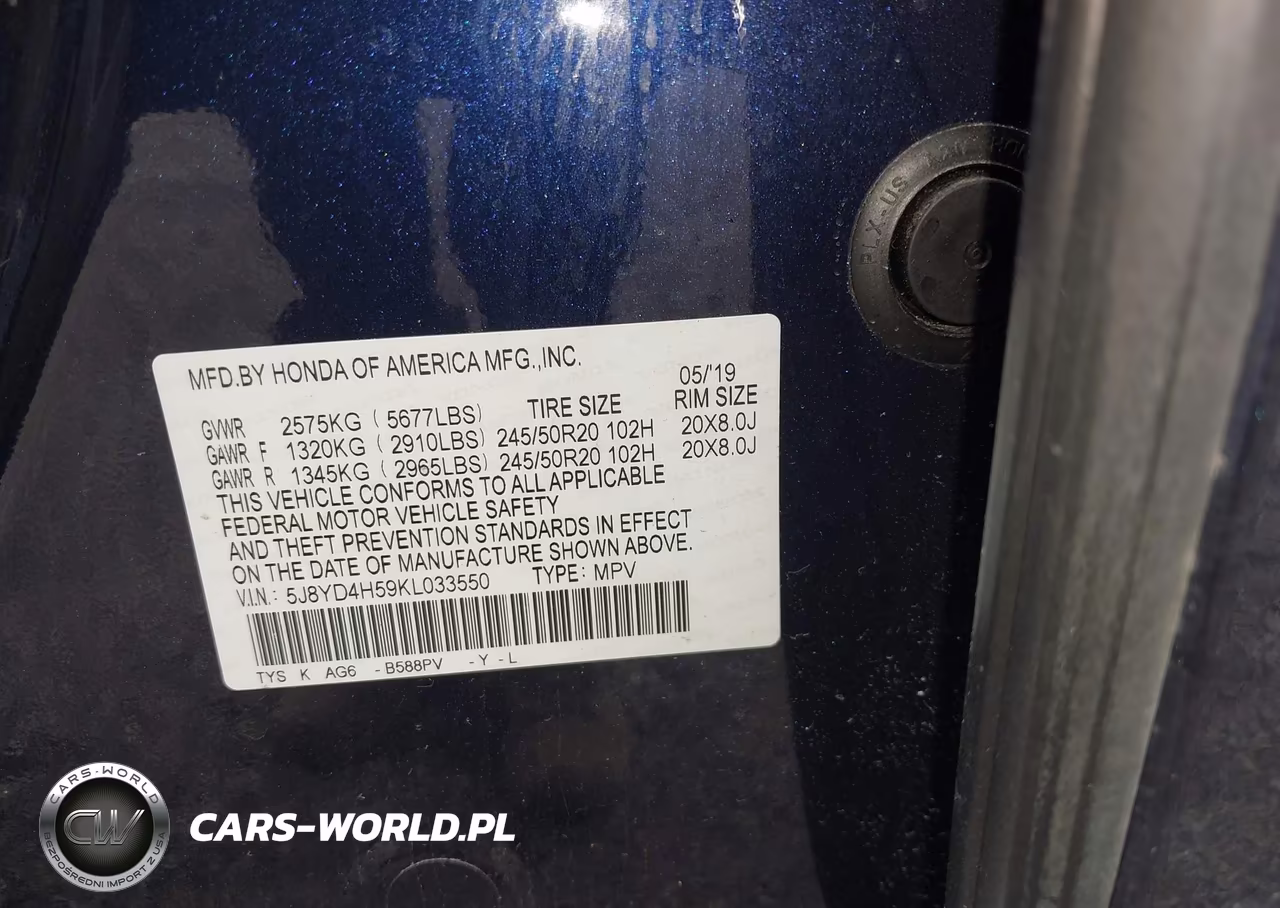 2019 Acura Mdx Tech Pkg VIN:5J8YD4H59KL033550 - 9