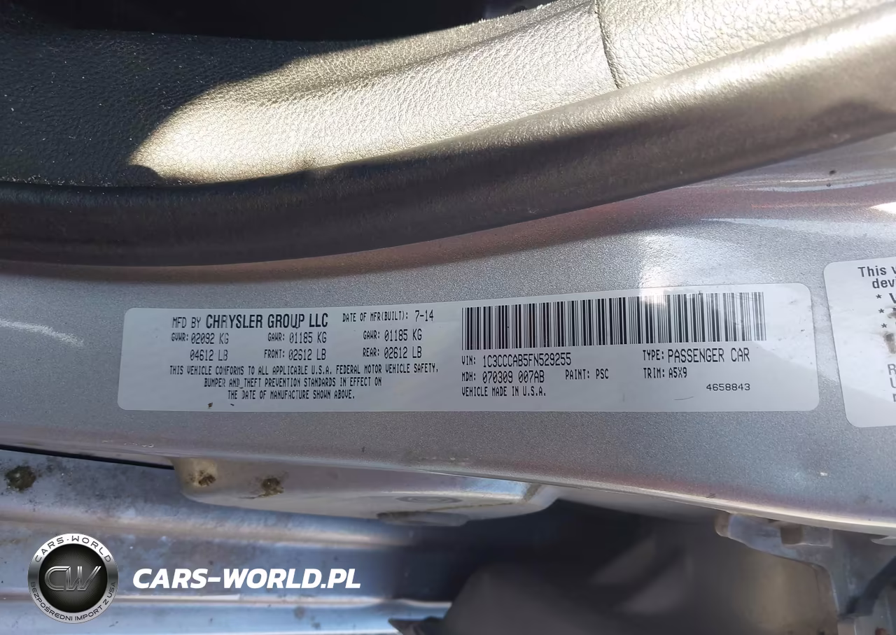 2015 Chrysler 200 Limited VIN:1C3CCCAB5FN529255 - 9
