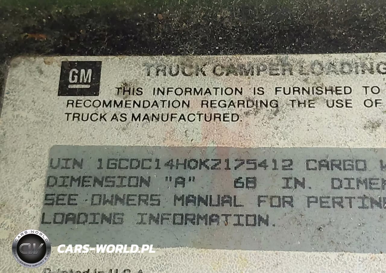 1989 Chevrolet Gmt-400 C1500 VIN:1GCDC14H0KZ175412 - 9