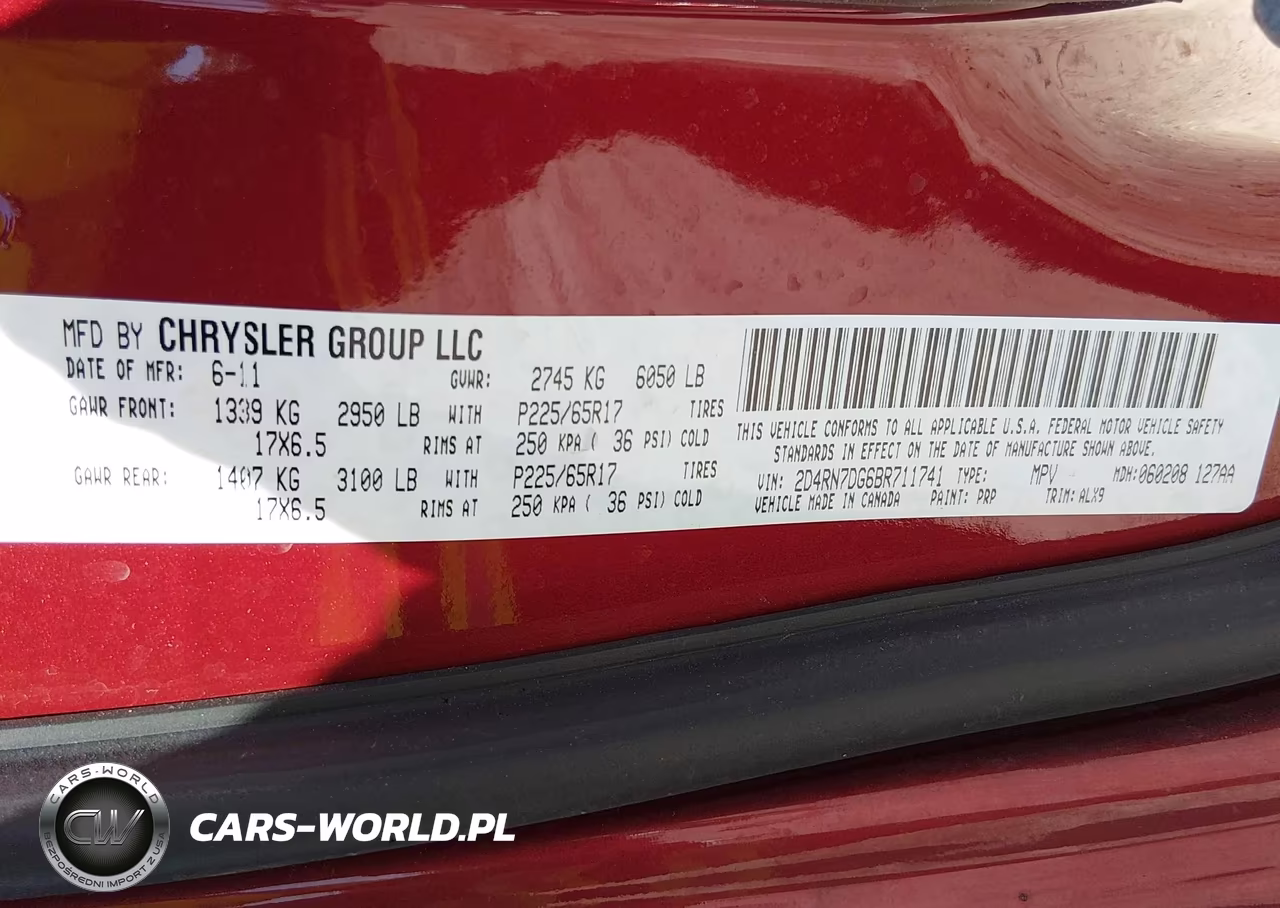 2011 Dodge Grand Caravan R-T VIN:2D4RN7DG6BR711741 - 9