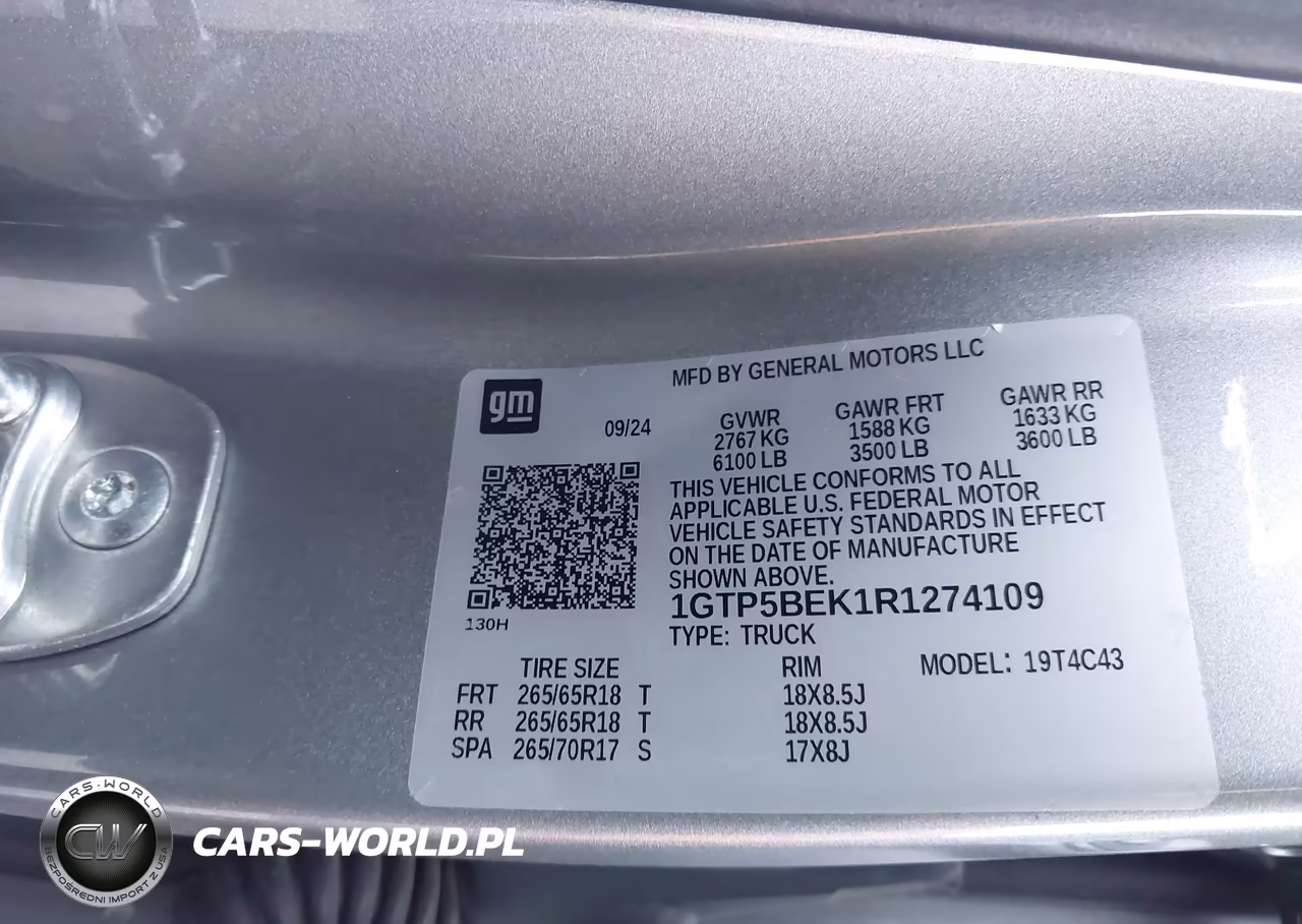 2024 GMC Canyon 2Wd Elevation VIN:1GTP5BEK1R1274109 - 9
