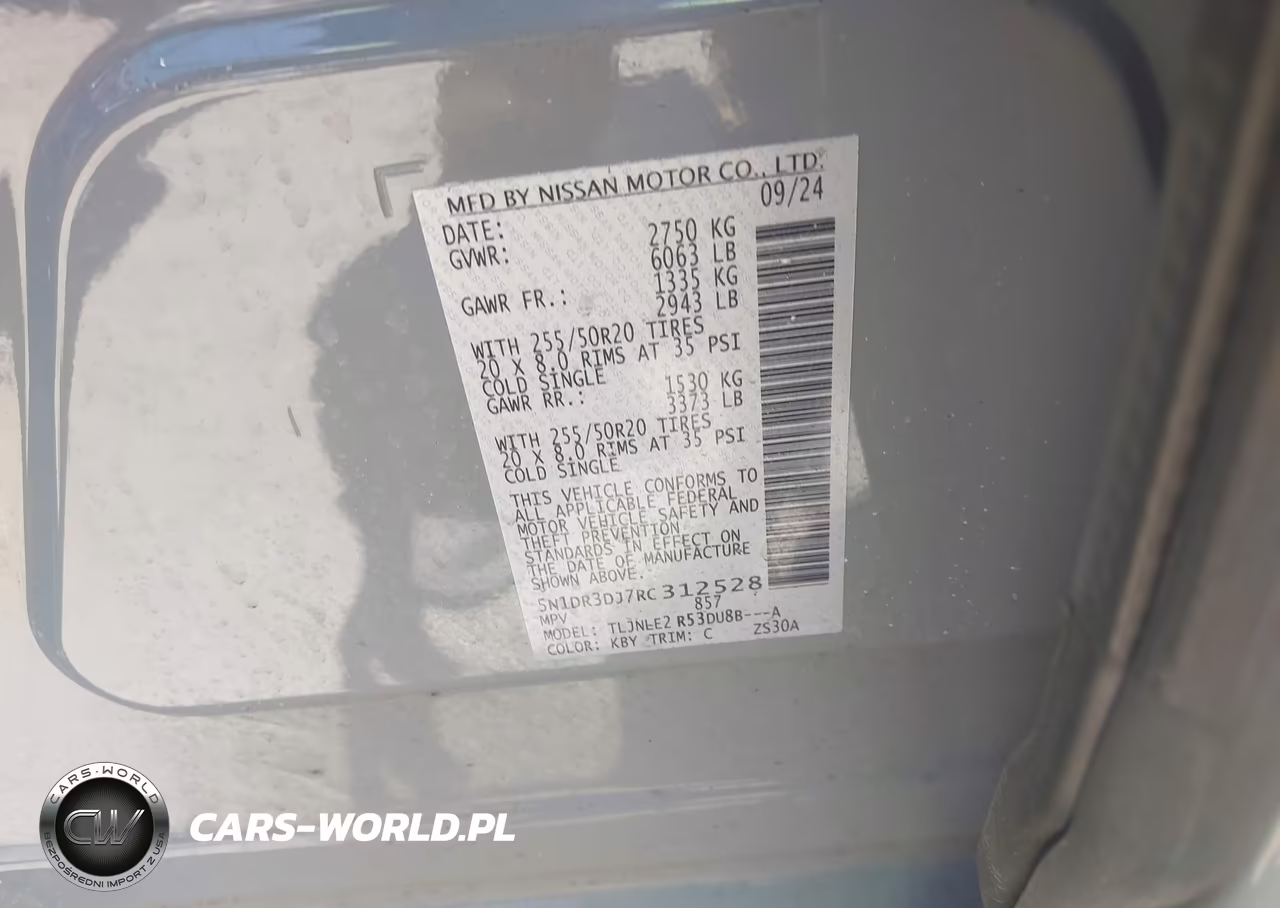 2024 Nissan Pathfinder Platinum 4Wd VIN:5N1DR3DJ7RC312528 - 9