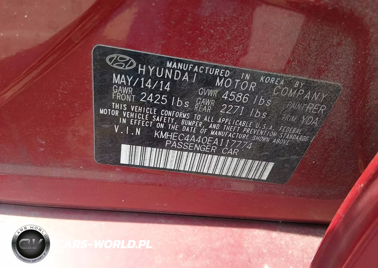 2014 Hyundai Sonata Hybrid VIN:KMHEC4A40EA117774 - 9