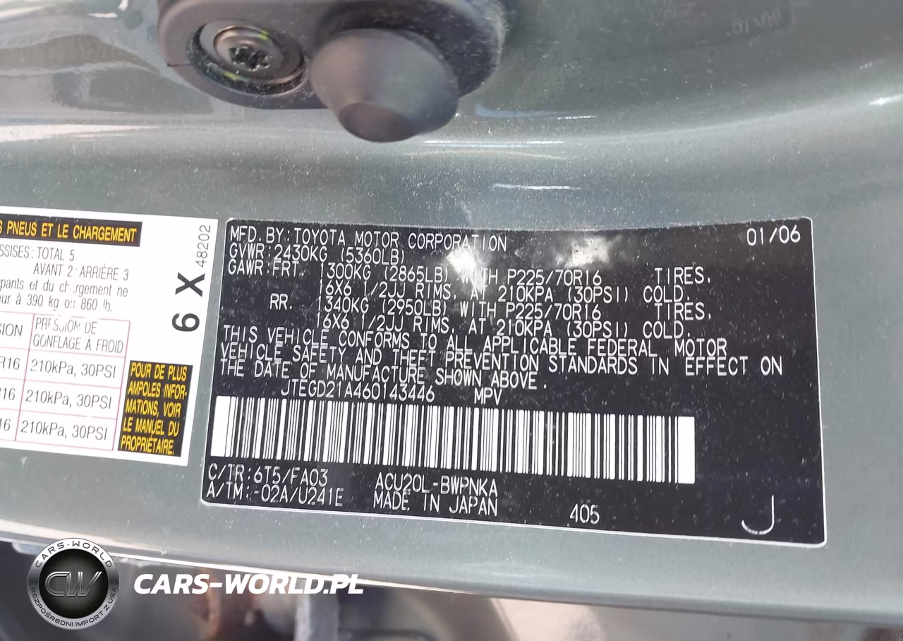 2006 Toyota Highlander VIN:JTEGD21A460143446 - 9