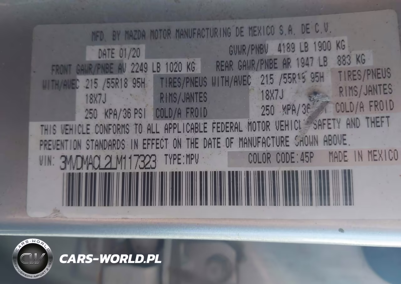2020 Mazda Cx-30 Select Package VIN:3MVDMACL2LM117323 - 9