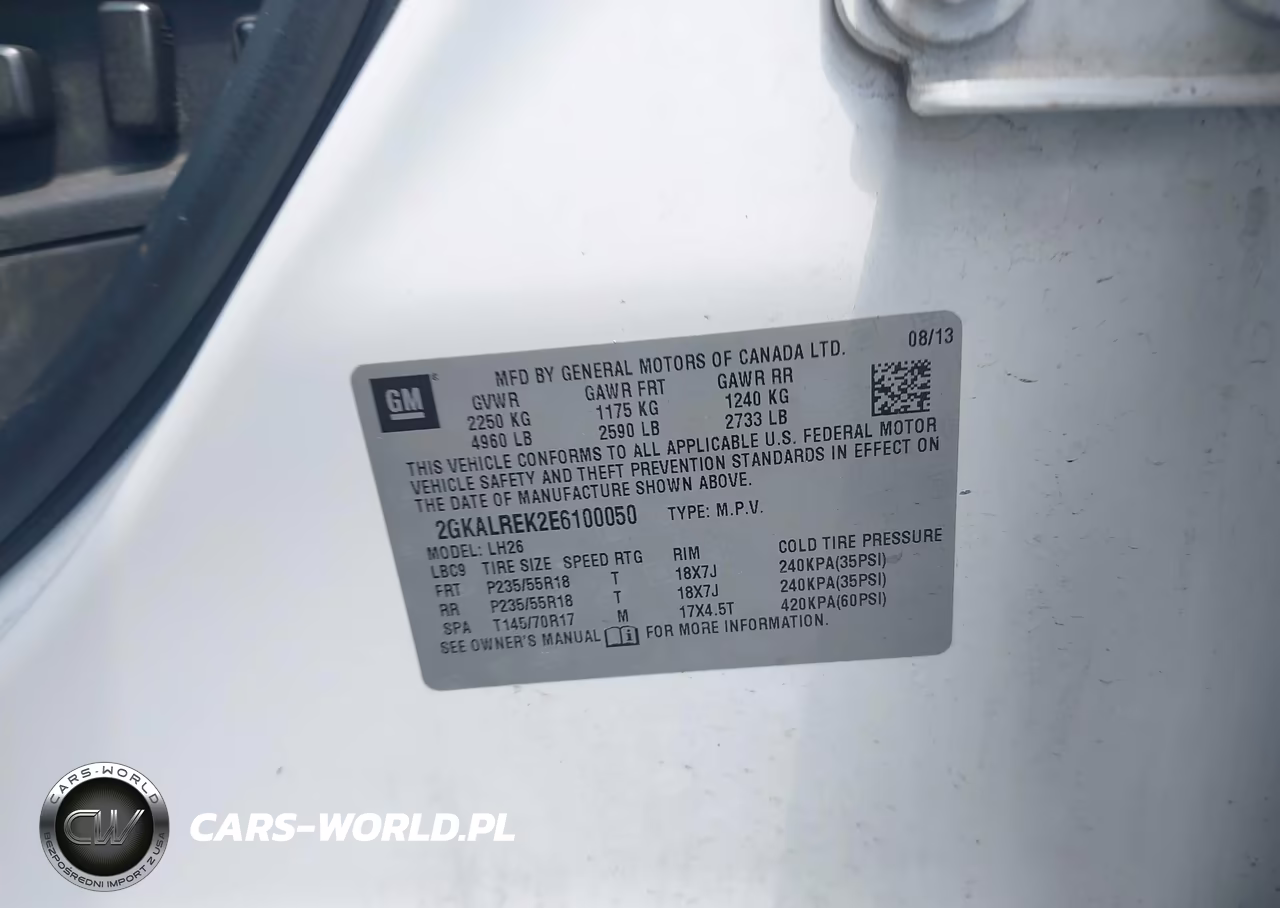 2014 GMC Terrain Sle-2 VIN:2GKALREK2E6100050 - 9