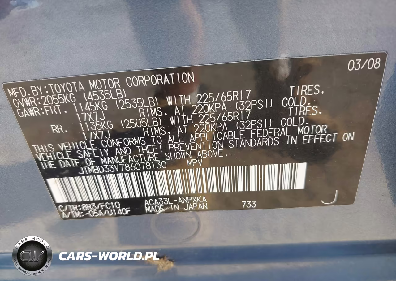 2008 Toyota Rav4 VIN:JTMBD33V786078130 - 9