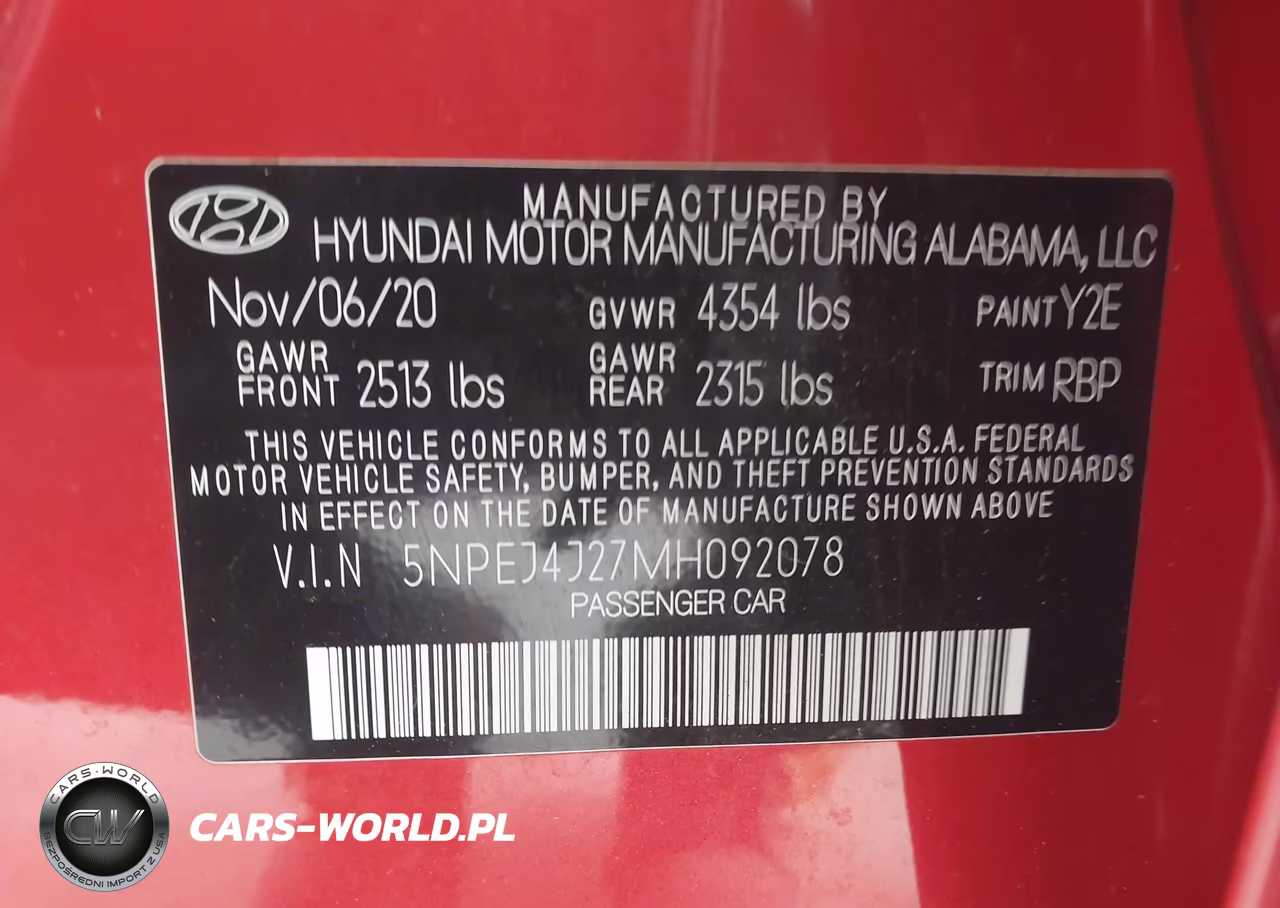 2021 Hyundai Sonata Sel Plus VIN:5NPEJ4J27MH092078 - 9