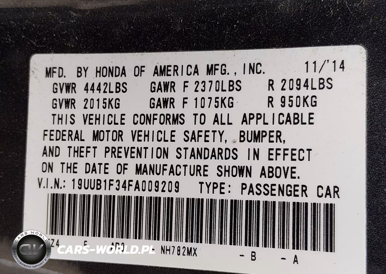 2015 Acura Tlx VIN:19UUB1F34FA009209 - 9