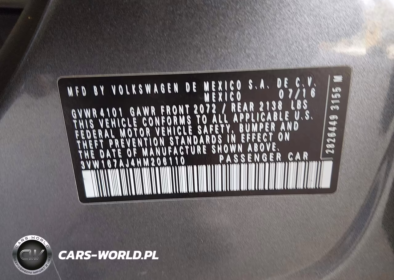 2017 Volkswagen Jetta 1.4T S VIN:3VW167AJ4HM206110 - 9