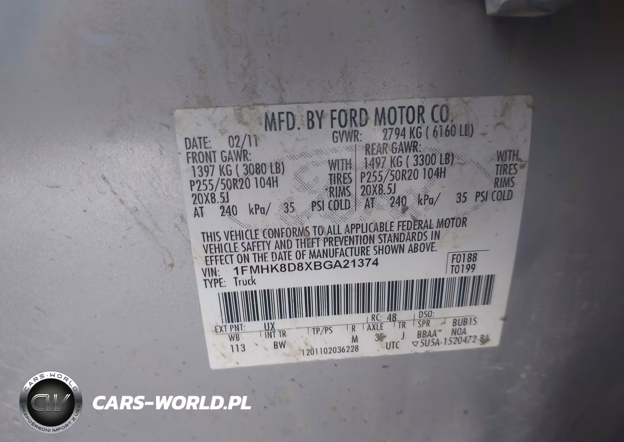 2011 Ford Explorer Xlt VIN:1FMHK8D8XBGA21374 - 9