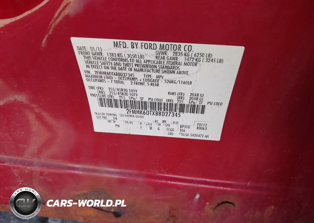 2011 Ford Flex Limited VIN:2FMHK6DTXBBD27345 - 9