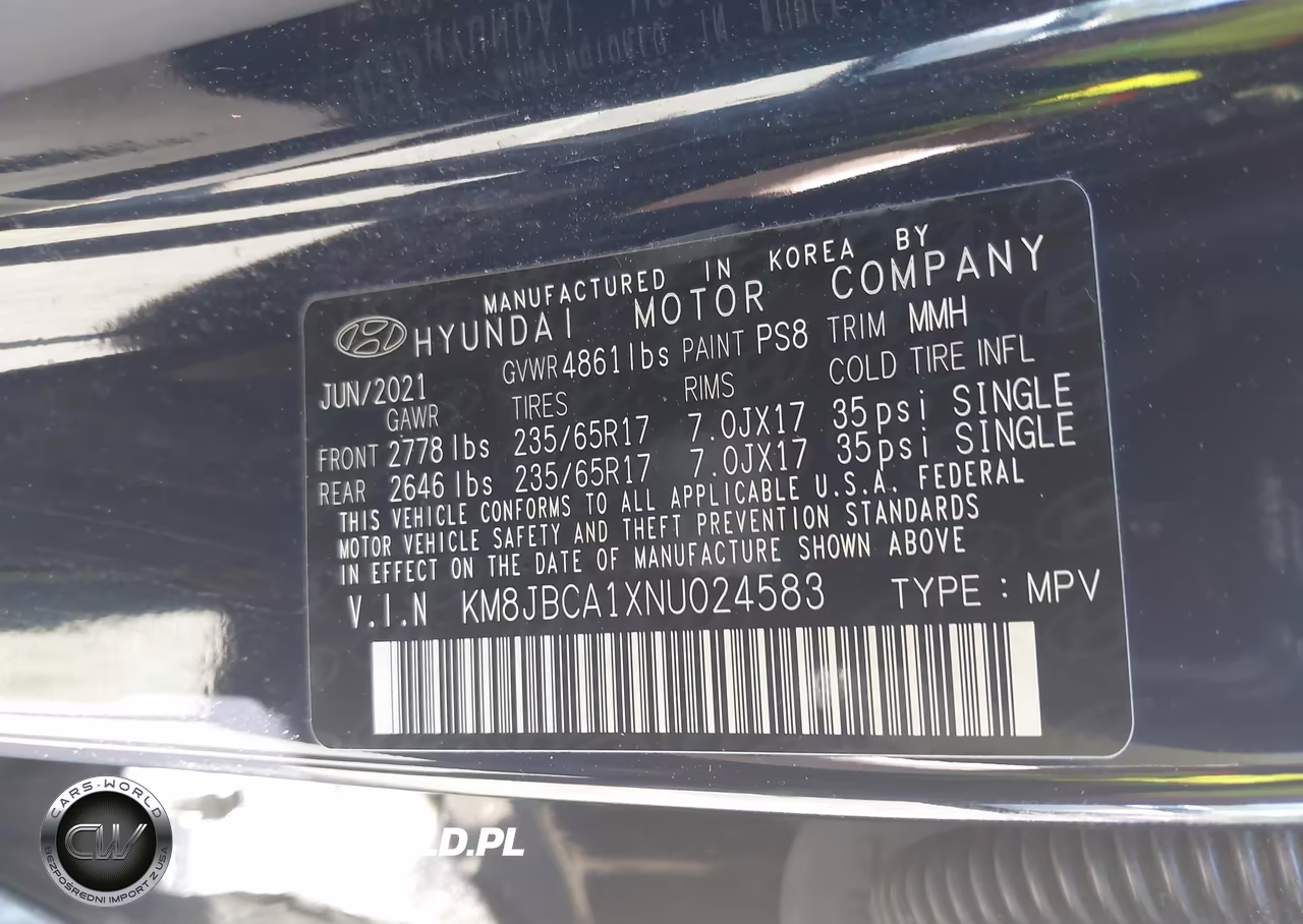 2022 Hyundai Tucson Hybrid Blue VIN:KM8JBCA1XNU024583 - 9