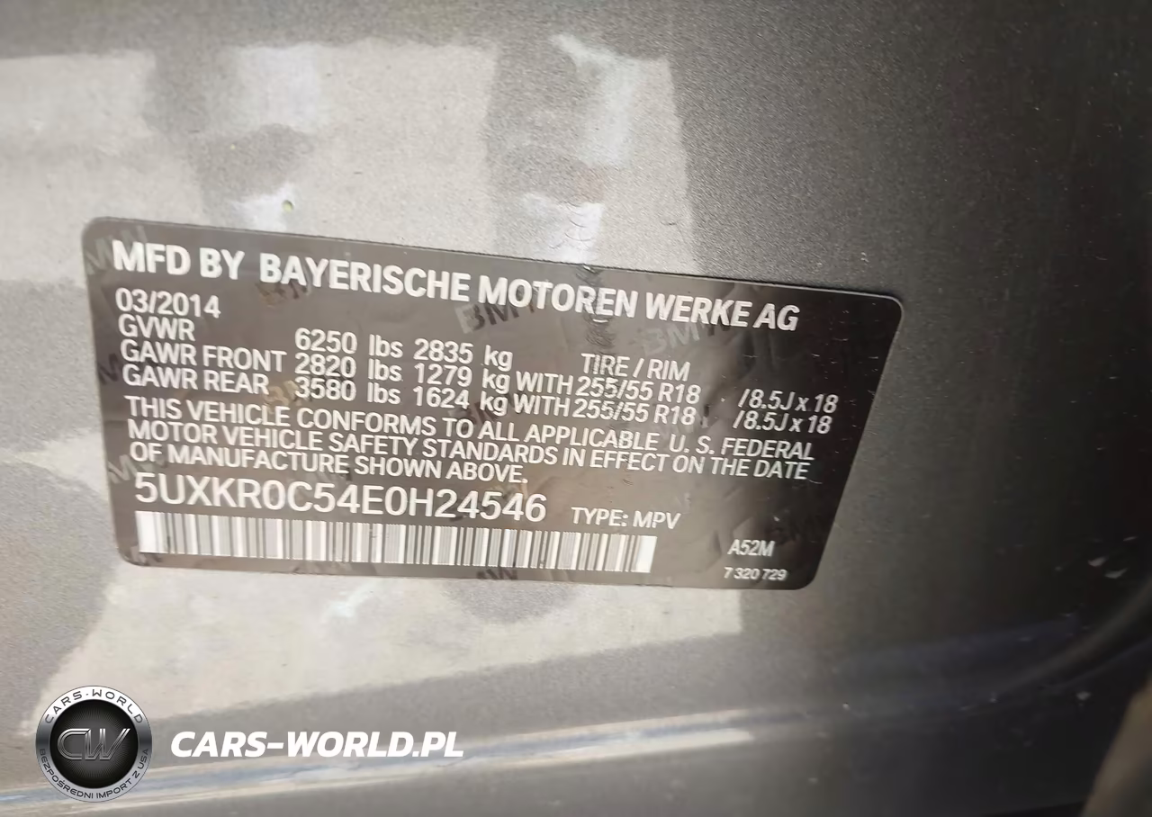 2014 BMW X5 xDrive35I VIN:5UXKR0C54E0H24546 - 9