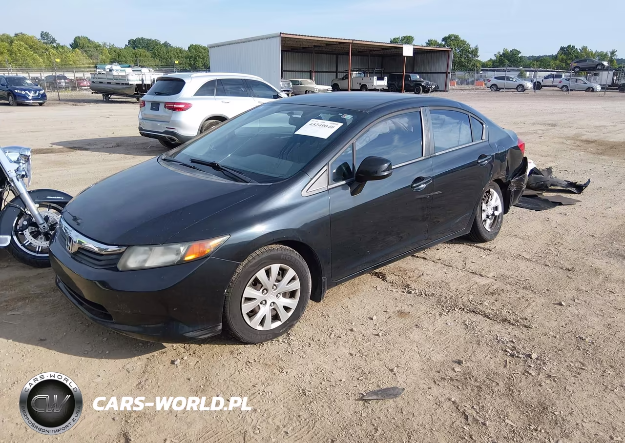 2012 Honda Civic Lx VIN:2HGFB2F5XCH564677 - 2