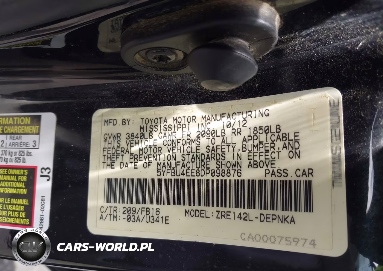 2013 Toyota Corolla Le VIN:5YFBU4EE8DP098876 - 9