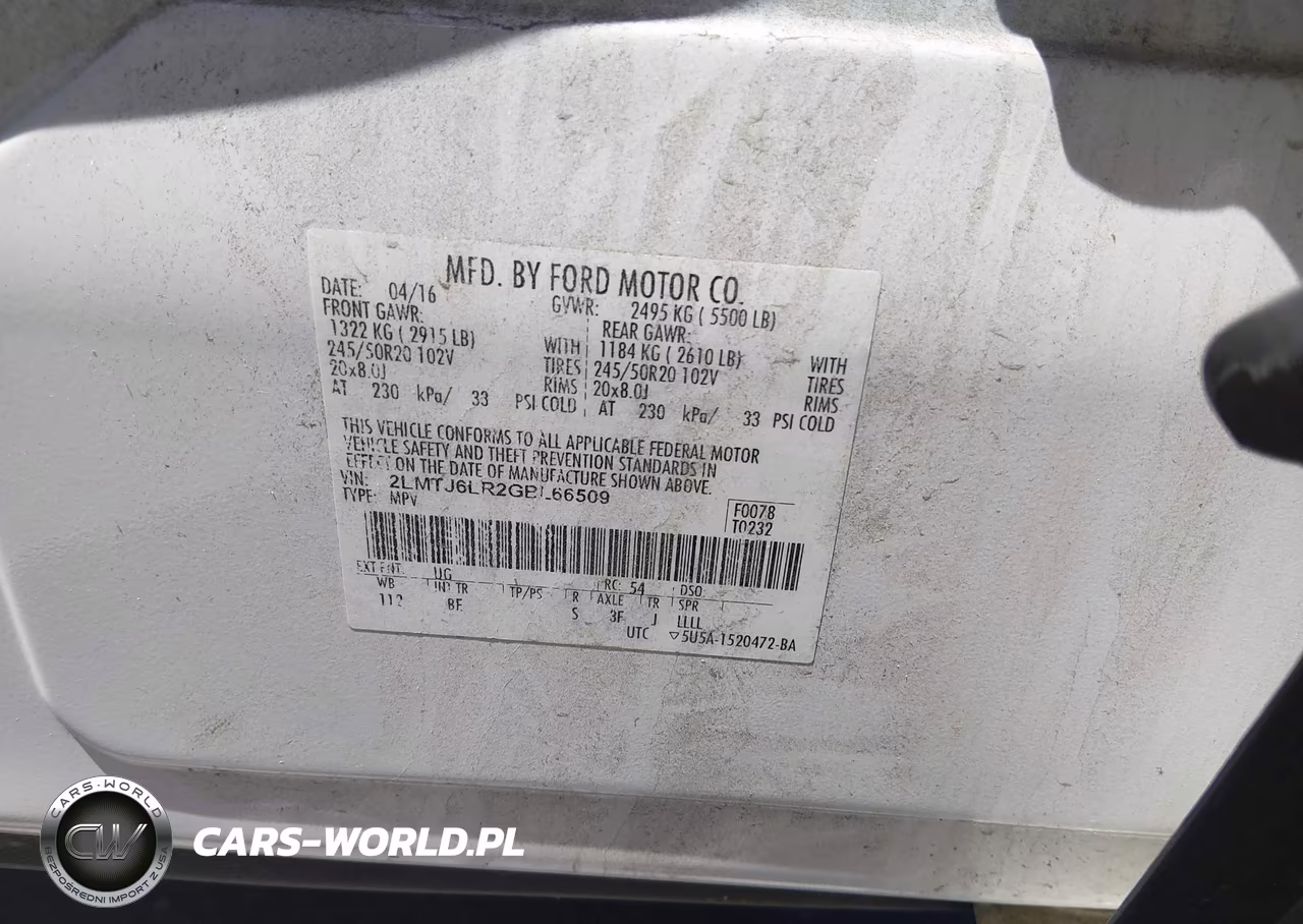 2016 Lincoln Mkx Reserve VIN:2LMTJ6LR2GBL66509 - 9