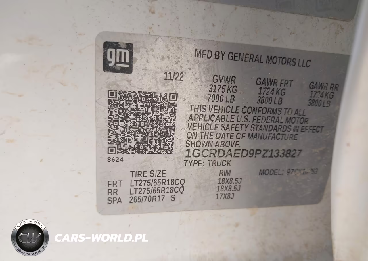 2023 Chevrolet Silverado 1500 VIN:1GCRDAED9PZ133827 - 9