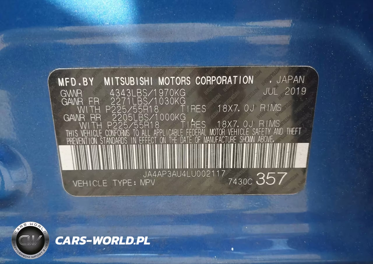2020 Mitsubishi Outlander Sport 2.0 Es VIN:JA4AP3AU4LU002117 - 9