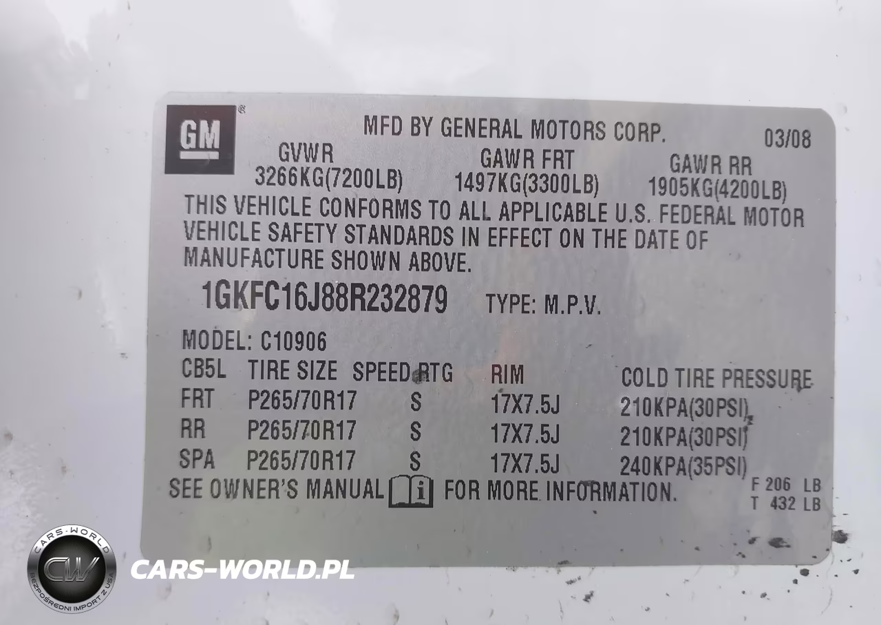 2008 GMC Yukon Xl 1500 Slt VIN:1GKFC16J88R232879 - 9