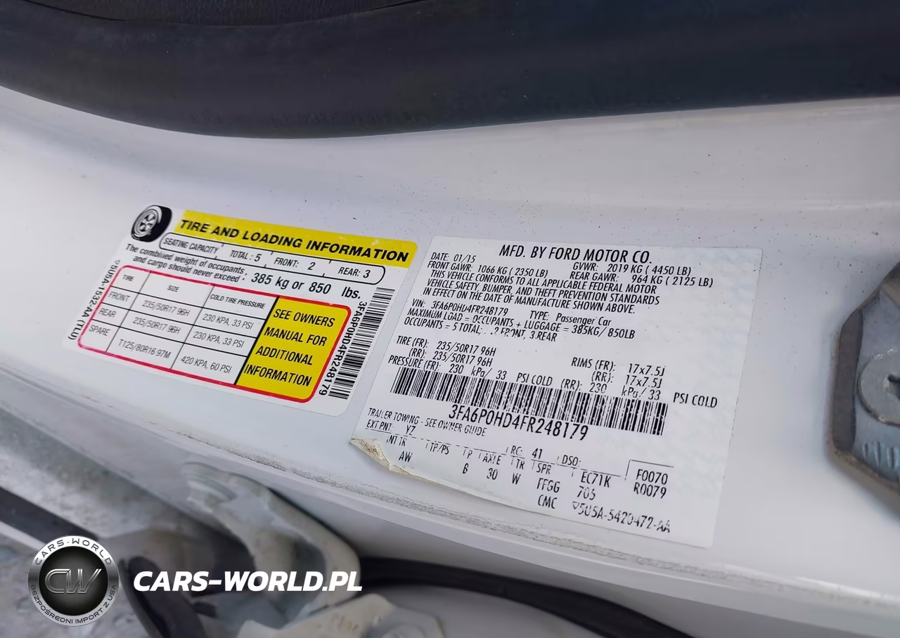 2015 Ford Fusion Se VIN:3FA6P0HD4FR248179 - 9