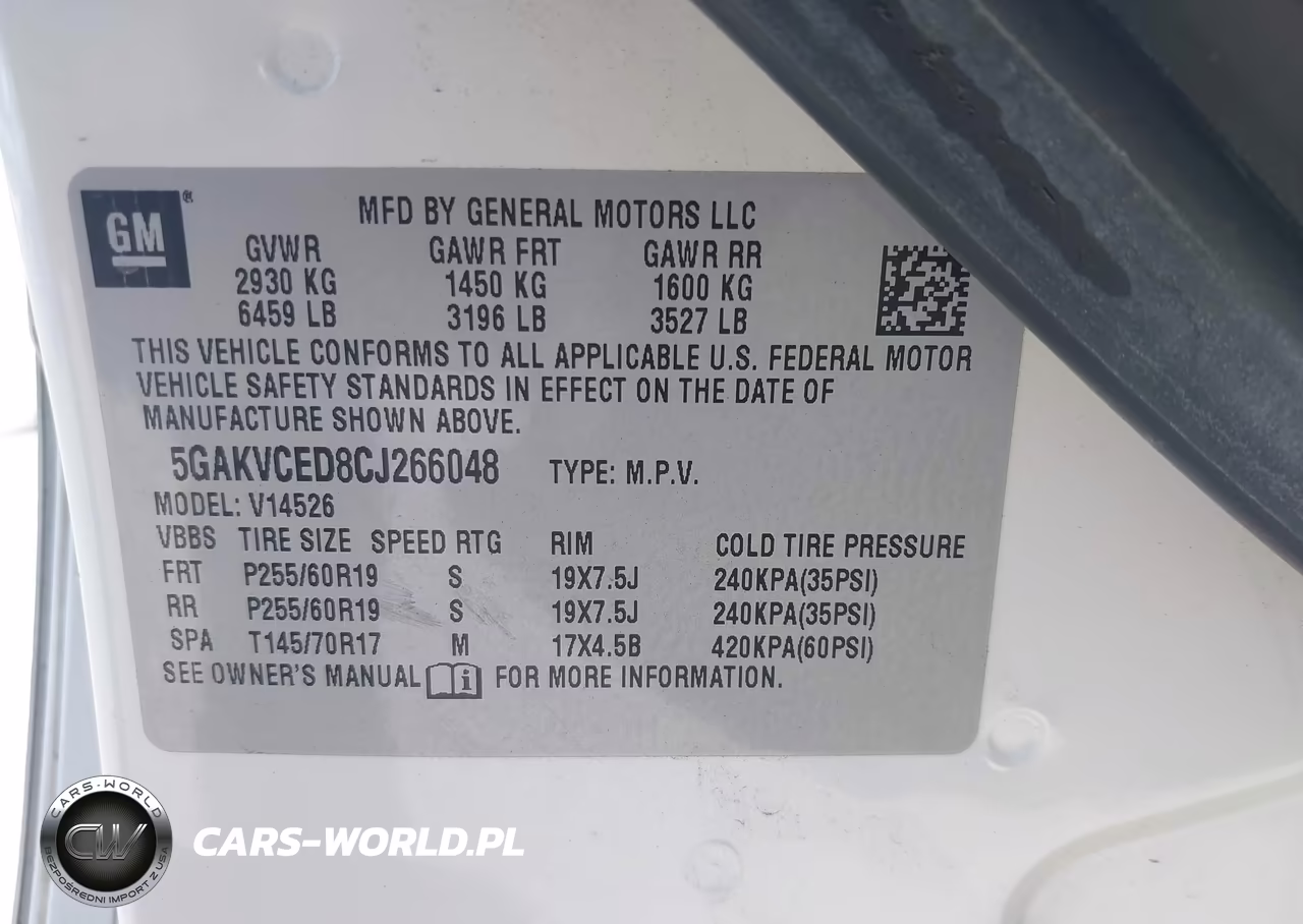 2012 Buick Enclave Leather VIN:5GAKVCED8CJ266048 - 9
