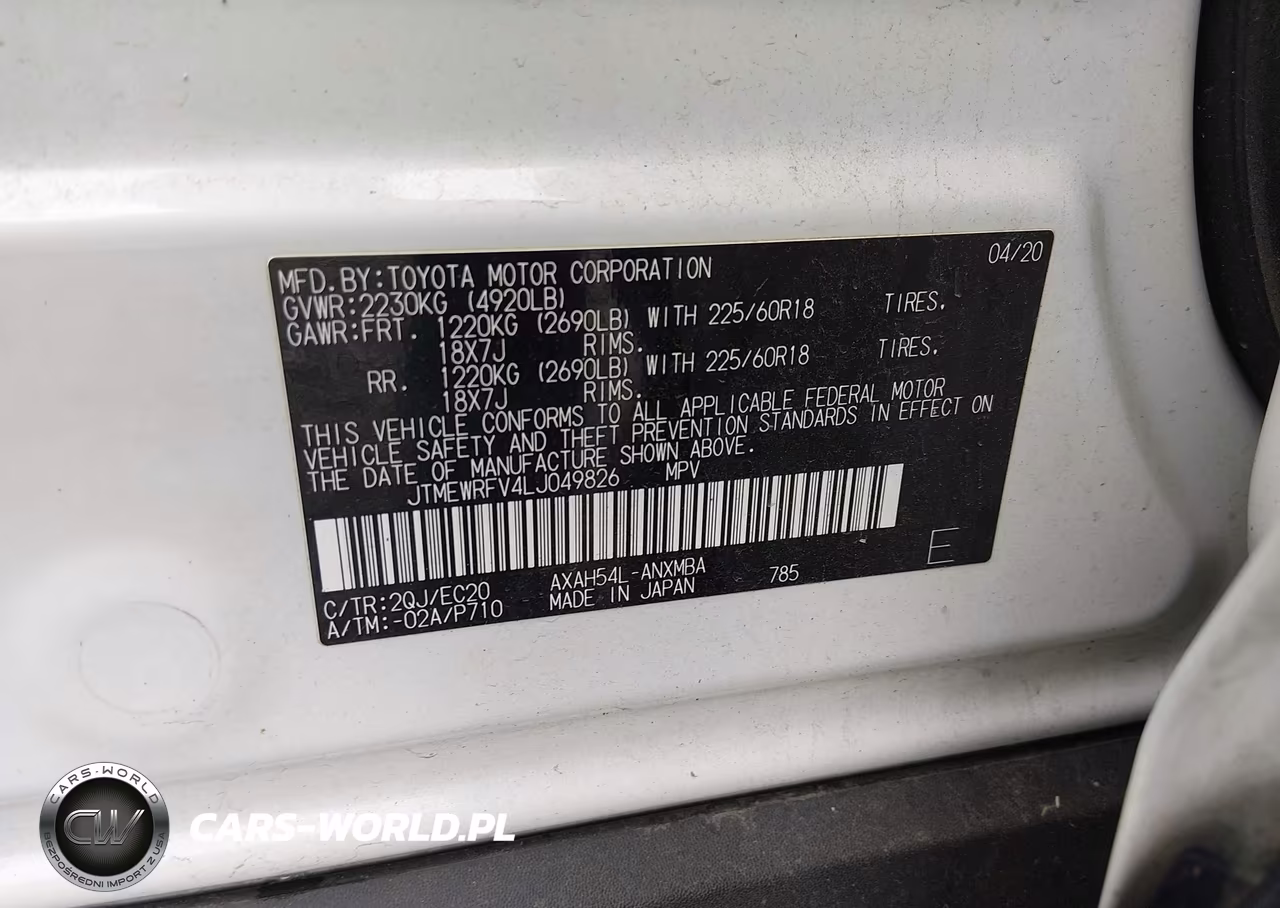 2020 Toyota Rav4 Hybrid Xse VIN:JTMEWRFV4LJ049826 - 9