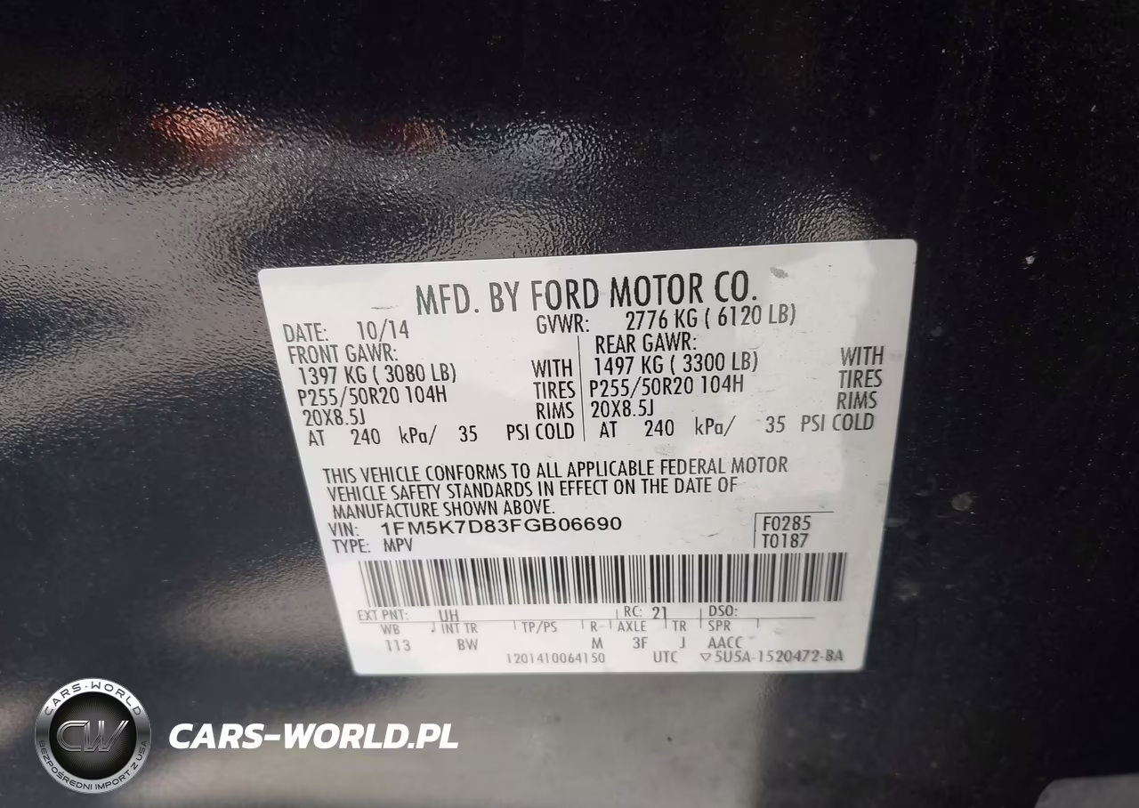 2015 Ford Explorer Xlt VIN:1FM5K7D83FGB06690 - 9