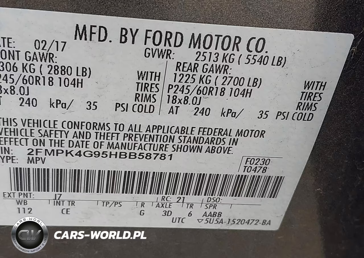 2017 Ford Edge Se VIN:2FMPK4G95HBB58781 - 9